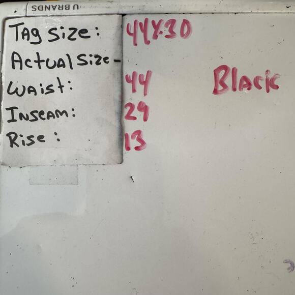 Wrangler Cargo Pants Mens 44x30 Black Relaxed Fit Stretch Work Utility Pockets - Picture 16 of 16